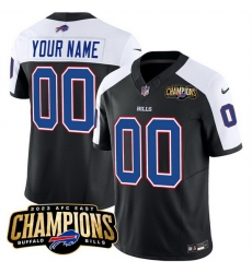 Men Buffalo Bills Active Player Custom Black White 2023 F U S E AFC East Champions Ptach Stitched Football Jersey Men Buffalo Bills Active Player Custom Black White 2023 F U S E AFC East Champions Ptach Stitched Football Jersey