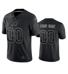 Men Women Youth Custom Buffalo Bills Black Reflective Limited Stitched Football Jersey Men Women Youth Custom Buffalo Bills Black Reflective Limited Stitched Football Jersey