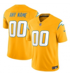 Men Women Youth Los Angeles Chargers Active Player Custom Gold 2025 F U S E  Alternate Vapor Limited Stitched Football Jersey