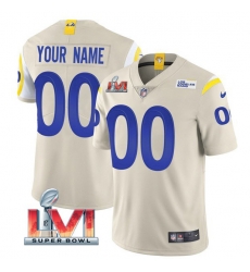 Men Women Youth Los Angeles Rams ACTIVE PLAYER Custom 2022 Bone Super Bowl LVI Vapor Limited Stitched Jersey Men Women Youth Los Angeles Rams ACTIVE PLAYER Custom 2022 Bone Super Bowl LVI Vapor Limited Stitched Jersey