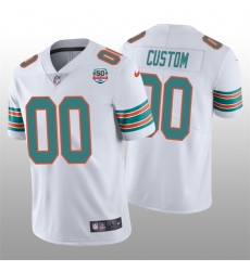 Men Women youth Miami Dolphins Active Player Custom 2022 White With 50th Perfect Season Patch Limited Stitched Jersey Men Women youth Miami Dolphins Active Player Custom 2022 White With 50th Perfect Season Patch Limited Stitched Jersey