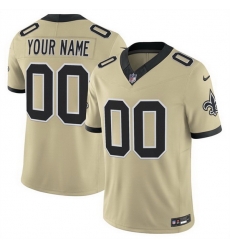 Men Women Youth New Orleans Saints Active Player Custom Gold 2025 F U S E Alternate Vapor Limited Stitched Football Jersey Men Women Youth New Orleans Saints Active Player Custom Gold 2025 F U S E Alternate Vapor Limited Stitched Football Jersey