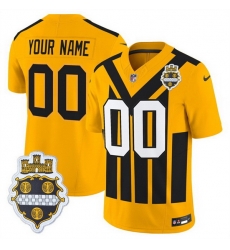 Men Women Youth Pittsburgh Steelers Active Player Custom Gold 1933 F U S E Throwback Alternate Football Stitched Football Jersey Men Women Youth Pittsburgh Steelers Active Player Custom Gold 1933 F U S E Throwback Alternate Football Stitched Football Jersey