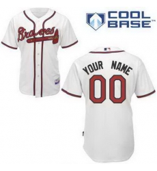 Men Women Youth All Size Atlanta Braves Cool Base Custom Jerseys White Men Women Youth All Size Atlanta Braves Cool Base Custom Jerseys White