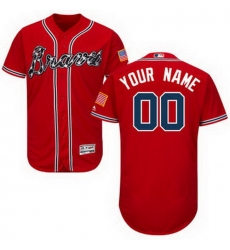 Men Women Youth All Size Atlanta Braves Flex Base Custom Jersey Red Men Women Youth All Size Atlanta Braves Flex Base Custom Jersey Red