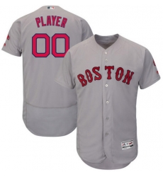 Men Women Youth All Size Custom Boston Red Sox Flex Base White Baseball Jersey Grey Men Women Youth All Size Custom Boston Red Sox Flex Base White Baseball Jersey Grey