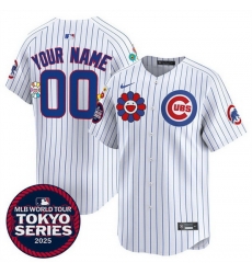 Men Women Youth Chicago Cubs Active Player Custom White 2025 Tokyo Series Limited Stitched Baseball Jersey Men Women Youth Chicago Cubs Active Player Custom White 2025 Tokyo Series Limited Stitched Baseball Jersey