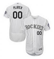 Men Women Youth All Size Colorado Rockies Custom Flex Base Jersey White Men Women Youth All Size Colorado Rockies Custom Flex Base Jersey White