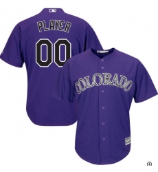Men Women Youth All Size Colorado Rockies Purple Customized Cool Base Jersey Men Women Youth All Size Colorado Rockies Purple Customized Cool Base Jersey