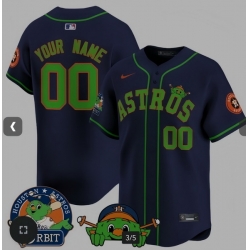Men Women Youth Custom Astros Orbit Patch Vapor Premier Limited Navy Jersey V3 ALL stitched