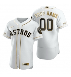 Men Women Youth Toddler Houston Astros White Gold Custom Nike MLB Flex Base Jersey Men Women Youth Toddler Houston Astros White Gold Custom Nike MLB Flex Base Jersey