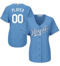 Men Women Youth All Size Kansas City Royals Majestic Light Blue Cool Base Custom Alternate Jersey Men Women Youth All Size Kansas City Royals Majestic Light Blue Cool Base Custom Alternate Jersey