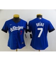Customized Women's Nike Los Angeles Dodgers Blue City Player Jersey Customized Women's Nike Los Angeles Dodgers Blue City Player Jersey