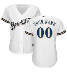 Men Women Youth All Size Milwaukee Brewers Custom Cool Base White Jersey Men Women Youth All Size Milwaukee Brewers Custom Cool Base White Jersey