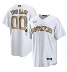 Men Women youth Milwaukee Brewers Active Player Custom 2022 All Star Cool Base White Stitched Baseball Jersey Men Women youth Milwaukee Brewers Active Player Custom 2022 All Star Cool Base White Stitched Baseball Jersey
