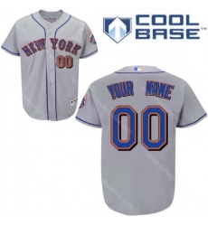 Men Women Youth All Size New York Mets Majestic Royal Cool Base Custom Jersey Grey 3 Men Women Youth All Size New York Mets Majestic Royal Cool Base Custom Jersey Grey 3