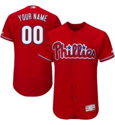 Men Women Youth All Size Philadelphia Phillies Majestic Alternate Scarlet Flex Base Custom Jersey Authentic Men Women Youth All Size Philadelphia Phillies Majestic Alternate Scarlet Flex Base Custom Jersey Authentic