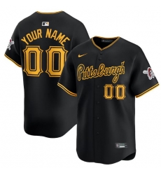 Men Women youth Pittsburgh Pirates Active Player Custom Black Alternate Limited Stitched Baseball Jersey Men Women youth Pittsburgh Pirates Active Player Custom Black Alternate Limited Stitched Baseball Jersey