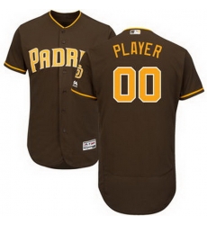 Men Women Youth All Size San Diego Padres Majestic Brown Alternate Flex Base Authentic Collection Custom Jersey Men Women Youth All Size San Diego Padres Majestic Brown Alternate Flex Base Authentic Collection Custom Jersey