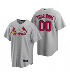 Men Women Youth Toddler All Size St. Louis St.Louis Cardinals Custom Nike Gray Stitched MLB Cool Base Road Jersey Men Women Youth Toddler All Size St. Louis St.Louis Cardinals Custom Nike Gray Stitched MLB Cool Base Road Jersey