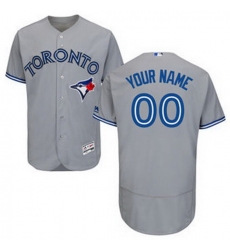 Men Women Youth All Size Toronto Blue Jays Majestic Home Flex Base Custom Jersey Grey Men Women Youth All Size Toronto Blue Jays Majestic Home Flex Base Custom Jersey Grey