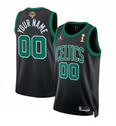 Men Boston Celtics Active Player Custom Black 2024 Finals Champions Statement Edition Stitched Basketball Jersey Men Boston Celtics Active Player Custom Black 2024 Finals Champions Statement Edition Stitched Basketball Jersey