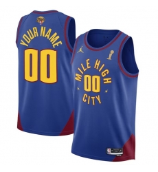 Men Denver Nuggets Active Player Custom Blue 2023 Finals Champions Statement Edition Stitched Basketball Jersey Men Denver Nuggets Active Player Custom Blue 2023 Finals Champions Statement Edition Stitched Basketball Jersey