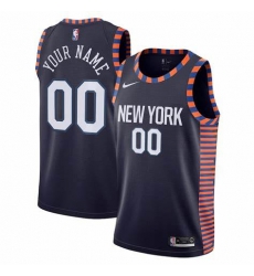 Men Women Youth Toddler New York Knicks Navy Custom Nike NBA Stitched Jersey Men Women Youth Toddler New York Knicks Navy Custom Nike NBA Stitched Jersey