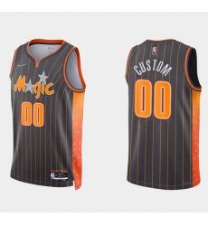 Men Women Youth Toddler Orlando Magic Active Player Custom 2021 22 City Edition Black 75th Anniversary Stitched Swingman Jersey Men Women Youth Toddler Orlando Magic Active Player Custom 2021 22 City Edition Black 75th Anniversary Stitched Swingman Jersey