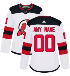 Men Women Youth Toddler White Jersey - Customized Adidas New Jersey Devils Away II Men Women Youth Toddler White Jersey - Customized Adidas New Jersey Devils Away II