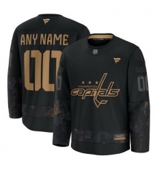 Men Women Youth Washington Capitals Custom Black 2024 Military Appreciation Stitched Hockey Jersey