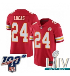 2020 Super Bowl LIV Men Nike Kansas City Chiefs #24 Jordan Lucas Red Team Color Vapor Untouchable Limited Player NFL Jersey 2020 Super Bowl LIV Men Nike Kansas City Chiefs #24 Jordan Lucas Red Team Color Vapor Untouchable Limited Player NFL Jersey