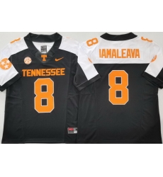 Men Tennessee Volunteers #8 Nico Iamaleava Black Stitched NCAA Jersey