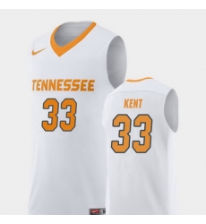Men Tennessee Volunteers Zach Kent White Replica College Basketball Jersey