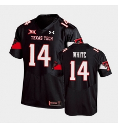 Men Texas Tech Red Raiders Xavier White Replica Black Football Team Jersey Men Texas Tech Red Raiders Xavier White Replica Black Football Team Jersey