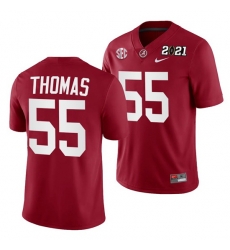 Alabama Crimson Tide Derrick Thomas Crimson 2021 Rose Bowl Champions College Football Playoff College Football Playoff Jersey Alabama Crimson Tide Derrick Thomas Crimson 2021 Rose Bowl Champions College Football Playoff College Football Playoff Jersey