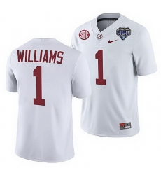 Alabama Crimson Tide Jameson Williams White 2021 Cotton Bowl College Football Playoff Jersey Alabama Crimson Tide Jameson Williams White 2021 Cotton Bowl College Football Playoff Jersey