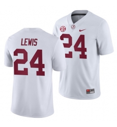 NCAA Football Alabama Crimson Tide Terrell Lewis White 2019 Away Game Jersey NCAA Football Alabama Crimson Tide Terrell Lewis White 2019 Away Game Jersey
