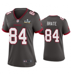 Women Cameron Brate Buccaneers Pewter Super Bowl Lv Game Jersey Women Cameron Brate Buccaneers Pewter Super Bowl Lv Game Jersey