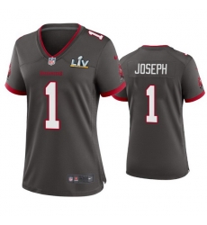 Women Greg Joseph Buccaneers Pewter Super Bowl Lv Game Jersey Women Greg Joseph Buccaneers Pewter Super Bowl Lv Game Jersey