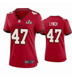 Women John Lynch Buccaneers Red Super Bowl Lv Game Jersey Women John Lynch Buccaneers Red Super Bowl Lv Game Jersey