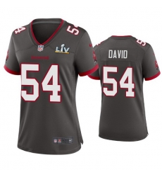 Women Lavonte David Buccaneers Pewter Super Bowl Lv Game Jersey Women Lavonte David Buccaneers Pewter Super Bowl Lv Game Jersey