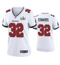 Women Mike Edwards Buccaneers White Super Bowl Lv Game Jersey Women Mike Edwards Buccaneers White Super Bowl Lv Game Jersey