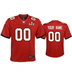 Youth Custom Buccaneers Red Super Bowl Lv Game Jersey Youth Custom Buccaneers Red Super Bowl Lv Game Jersey