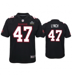 Youth John Lynch Buccaneers Black Super Bowl Lv Game Fashion Jersey Youth John Lynch Buccaneers Black Super Bowl Lv Game Fashion Jersey