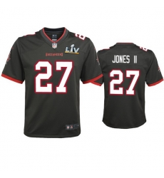 Youth Ronald Jones Ii Buccaneers Pewter Super Bowl Lv Game Jersey Youth Ronald Jones Ii Buccaneers Pewter Super Bowl Lv Game Jersey