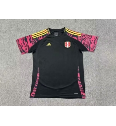 Peru 2024 Soccer Jersey Away Black Peru 2024 Soccer Jersey Away Black