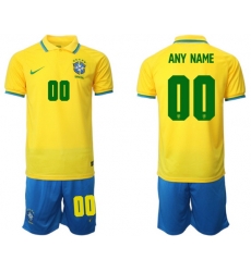 Men FIFA 2022 Brazil Soccer Jersey Customized 067 Men FIFA 2022 Brazil Soccer Jersey Customized 067