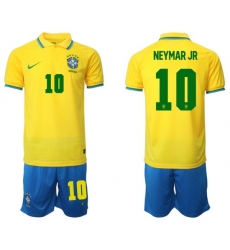 Youth FIFA 2022 Brazil Soccer Neymar JR Jersey 066 Youth FIFA 2022 Brazil Soccer Neymar JR Jersey 066