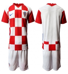 Mens Croatia Short Soccer Jerseys 033 Mens Croatia Short Soccer Jerseys 033